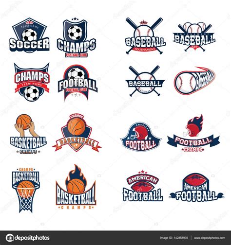 sports logo premium vector modern sports logo template  flat