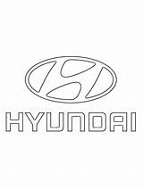 Hyundai Logo Colouring Coloring Pages Car Coloringpage Ca sketch template