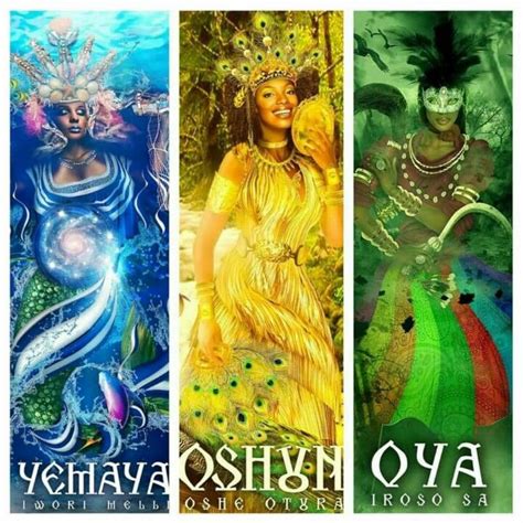 Yemaya Oshun And Oya African Mythology Oshun Goddess