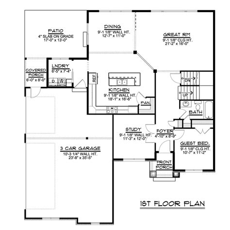 slab  grade floor plans floorplansclick