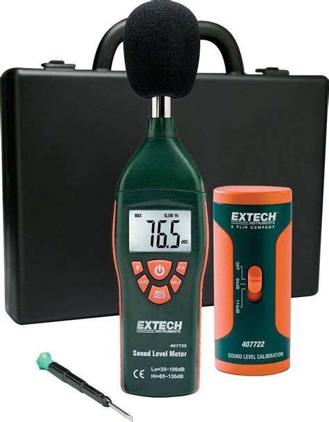 extech  kit nist sound level meters minimum sound level  db maximum sound level