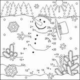 Dots Connect Coloring Snowman Winter Christmas Dot Allowed Commercial Use Pages Join Teacherspayteachers Zahlen Malen Nach Printables Puzzle Year Worksheets sketch template