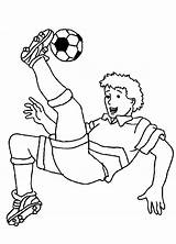 Coloring Soccer Pages Printable Player Kids sketch template