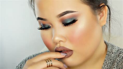 holiday makeup tutorial festive pop of color kim thai