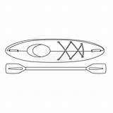 Canoe Paddles Template sketch template