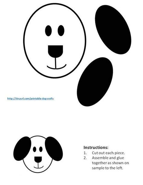instructions      dogs face   shapes
