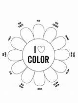 Color Wheel Printable Worksheet Blank Flower Mixing Template Printables Worksheets Coloring Elementary Mrprintables Clipart Mr Tertiary Projects Worksheeto Chart Library sketch template