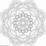 Getcoloringpages Mandala Malvorlagen sketch template