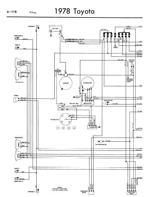 toyota pickup  wiring diagrams  manual sharing