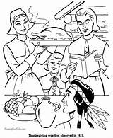 Coloring Thanksgiving Dinner Pages First Holiday sketch template