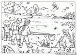 Coloring Pond Dipping Pages Colouring Lake Kids Printable Outside Activityvillage Colorkid Children Summer Color Habitat Village Activity Template Choose Board sketch template