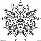 Coloring Pages Geometric Abstract Printable Pattern Kids Mandala Sheets Adults Wefollowpics Adult sketch template