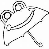 Umbrella Frog Outline Clipart Kids Cute Cliparts Drawing Drawings Printable Library Templates Clip Clipartbest Template Umbrellas Boot Designs Attribution Forget sketch template