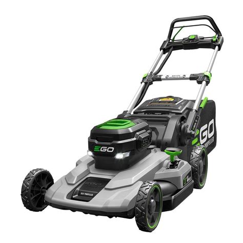 ego    volt lithium ion cordless battery  propelled mower  ah battery