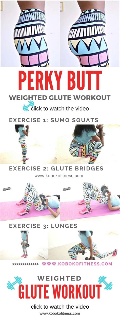 how to have a bigger booty weighted glute workout koboko fitness