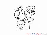 Bubbles Coloring Sheets Baby Pages Sheet Title sketch template