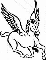 Coloring Pegasus Pages Horse Printable Kids Fun Horses Colouring Popular sketch template