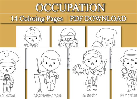 occupation coloring pages  job coloring pages printable