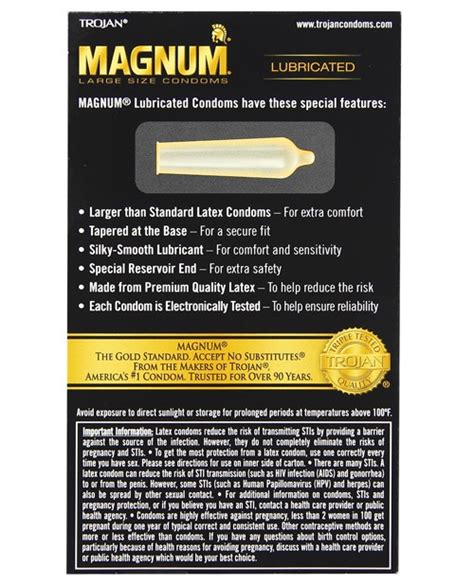 Trojan Magnum Condoms Box Of 12 Justerotics