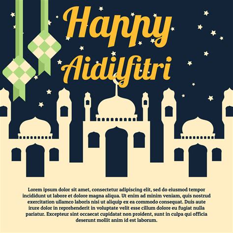 aidilfitri background  vector art  vecteezy