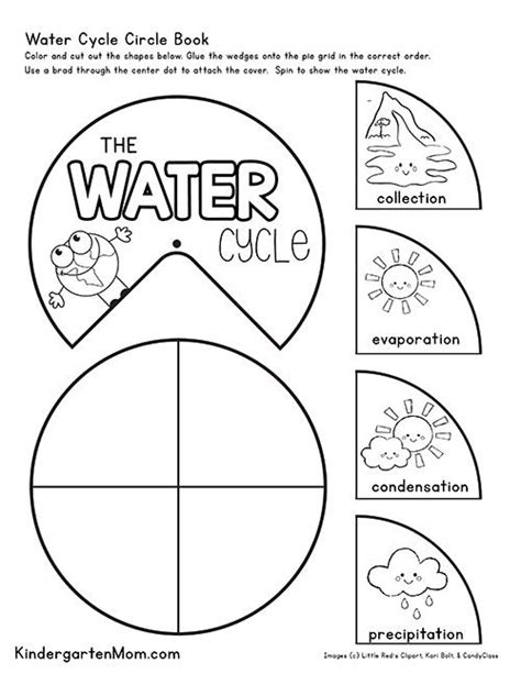water cycle printables  kids create   circle book