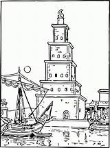 Coloring Lighthouse Pages Adults Printable Kids Popular sketch template