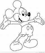 Mickey Mouse Disney Coloring Pages Kids Printable Getcolorings Color Print sketch template