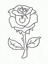 Coloring Rose Pages Flower Bouquet Color Printable Popular sketch template