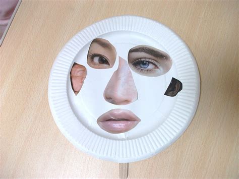 preschool crafts  kids funny face paper plate mask craft
