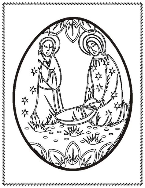 easter egg coloring page religious theme creative ads