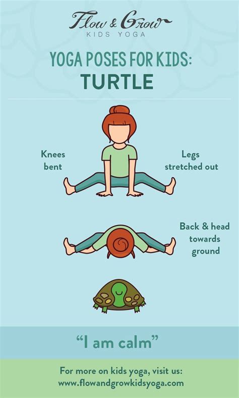 yoga poses  kids  turtle pose inspired   patient turtle