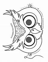 Masks Animal Pages Coloring Colouring Mask Owl Show Printable Template Face Cute Color Paper Diy Pattern Felt Owls Print Printables sketch template