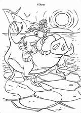 Coloring Pages Timon Pumbaa Popular sketch template
