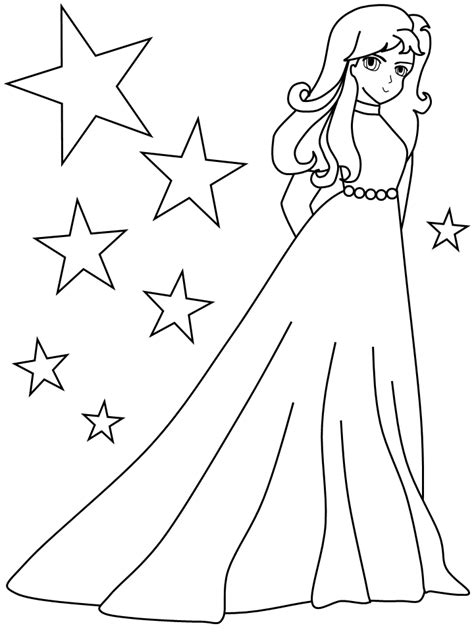 coloring pages  kids girls clip art library