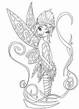 Coloring Fairy Pages Periwinkle Pixie Gothic Fairies Printable Princess Hollow Wings Cartoon Tinkerbell Kids Secret Color Club Adult Pixies Popular sketch template