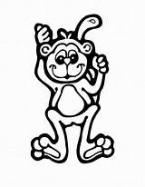 Monkey Coloring Pages Colour Printable Monkeys Drawing Wallpaper Kids Animal Print Bestcoloringpagesforkids sketch template