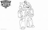Coloring Bots Rescue Pages Transformers Powerful Printable Print Kids sketch template