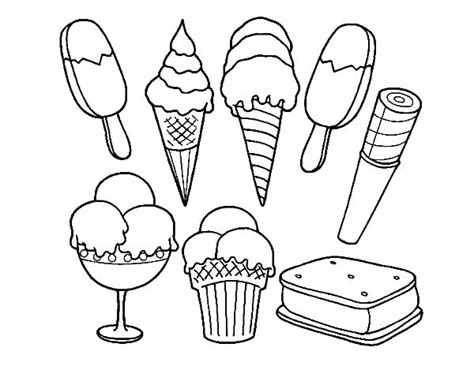 ice cream shop coloring page  getcoloringscom  printable