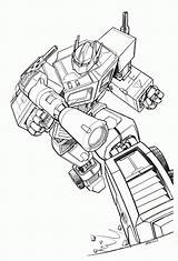 Optimus Octimus sketch template