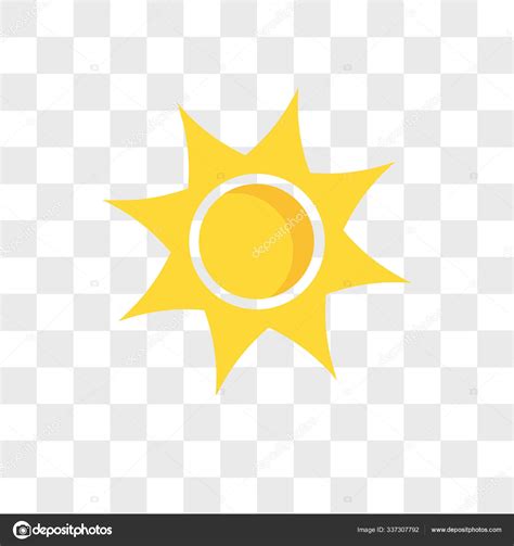 sun vector icon isolated  transparent background sun logo des stock