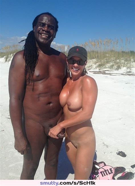 Naked Milf Wife Interracial Penis Cock Beach Handoncock