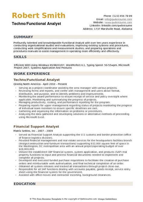 functional resume sample  master template