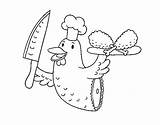 Meat Chicken Coloring Fish Coloringcrew Pages Sausage Dibujo sketch template