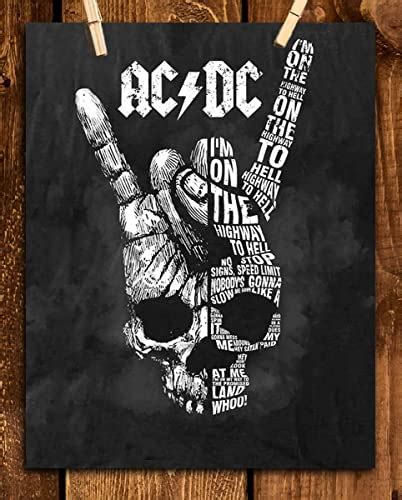 Ac~dc Band Song Art Poster Highway To Hell 8