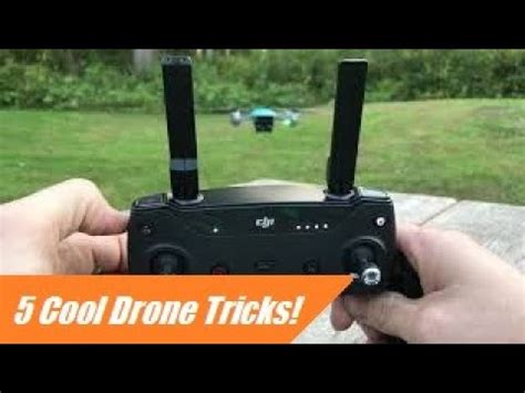 cool drone tricks  dji spark tutorial youtube