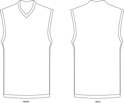 blank basketball uniform template