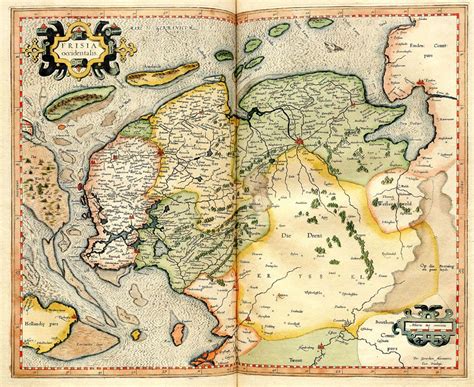 frisia occidentalis  mercator antieke kaarten oude kaarten cartografie