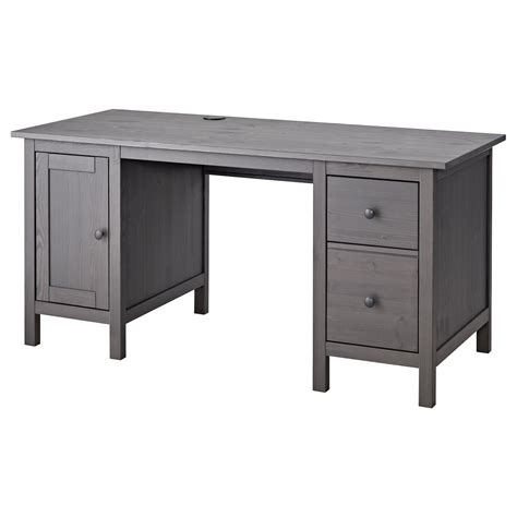 hemnes desk dark gray gray stained ikea