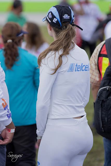 Big Booty Blonde Promogirl In White Leggins Vpl Divine