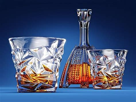 Diamond Cut Whiskey Glasses Scotch Glasses By Ashcroft Glass Set Of